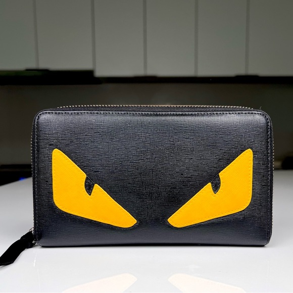 Fendi Monster Zip Around Wallet - Picture 1 of 14